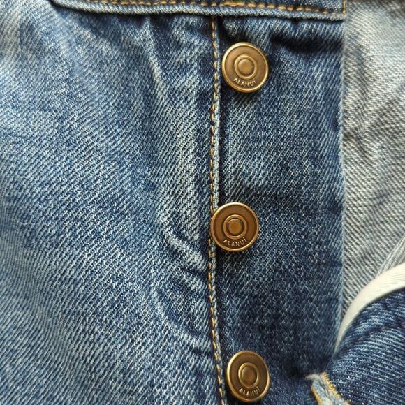 ALANUI Jeans Straight Leg Denim Beaded Size 29 - Picture 7 of 10